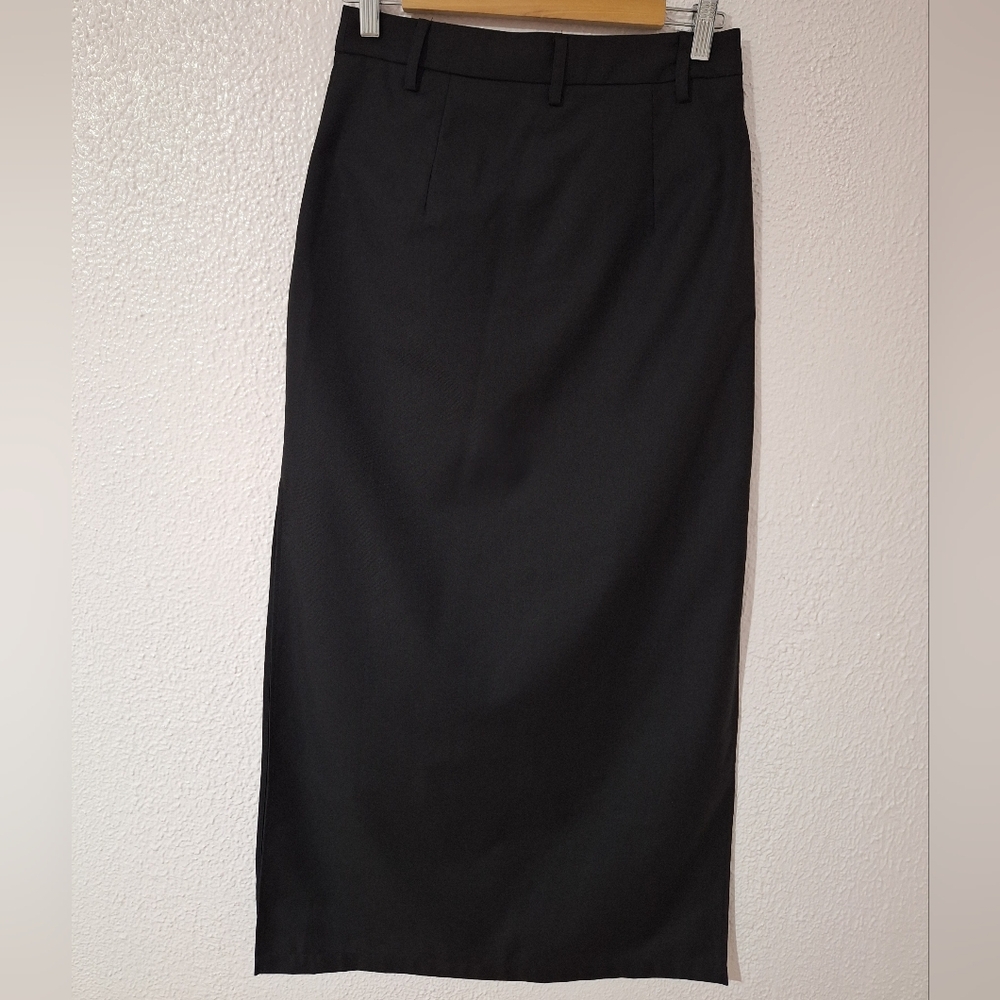 NWT COMMENSE Elegant Black Maxi Skirt - Picture 2 of 13